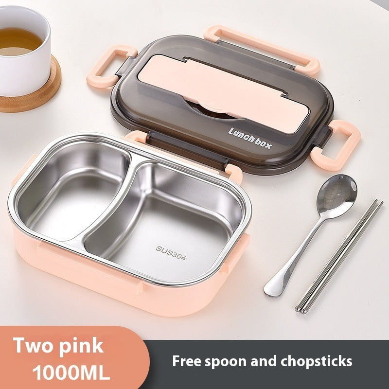 304 Stainless Steel Insulated Lunch Box Bento Box | Leakproof Food Container for Office, School & Travel