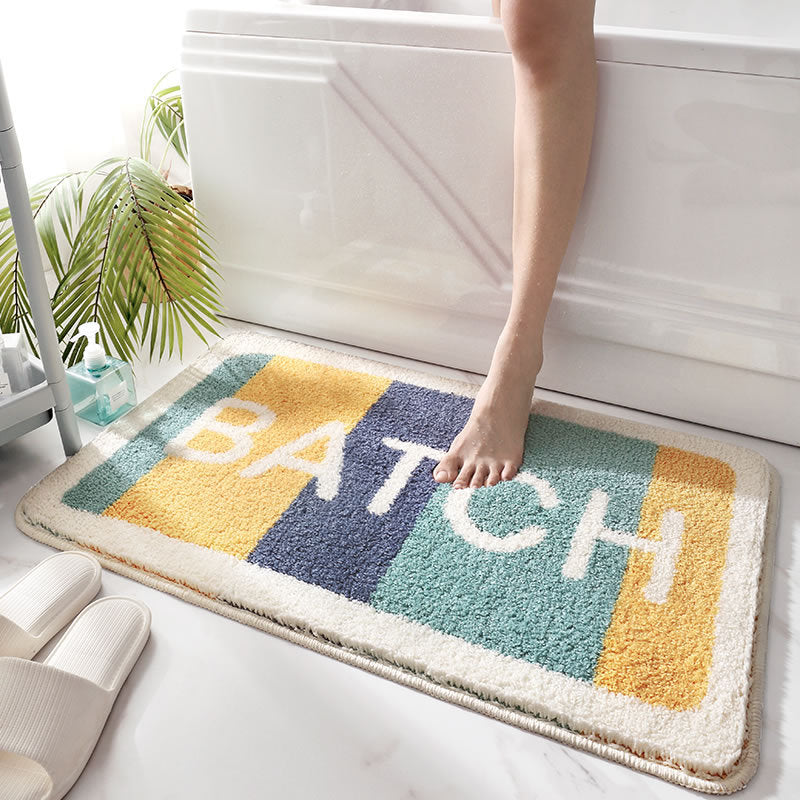 Ultra Absorbent Bathroom Floor Mat – Non Slip Quick Dry Bath Rug for Shower & Tub