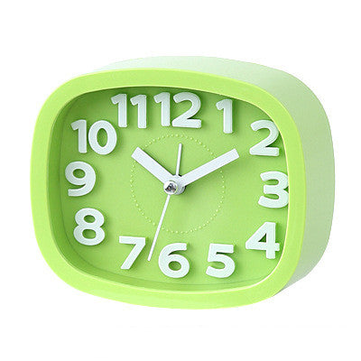 Mini Square Battery Alarm Clock – Silent Mute Desk & Bedside Clock for Kids and Home Decor