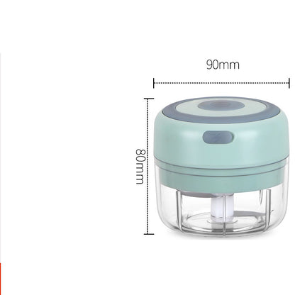USB Rechargeable Mini Electric Garlic Chopper – Portable Vegetable, Ginger & Chili Crusher Kitchen Tool