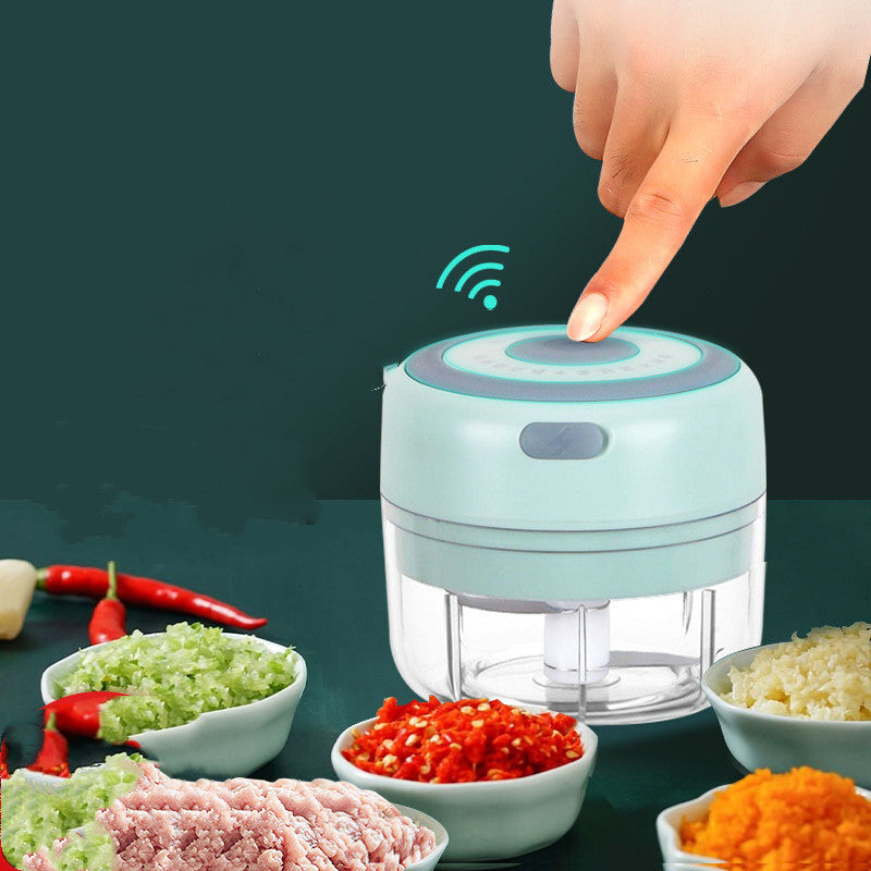 USB Rechargeable Mini Electric Garlic Chopper – Portable Vegetable, Ginger & Chili Crusher Kitchen Tool