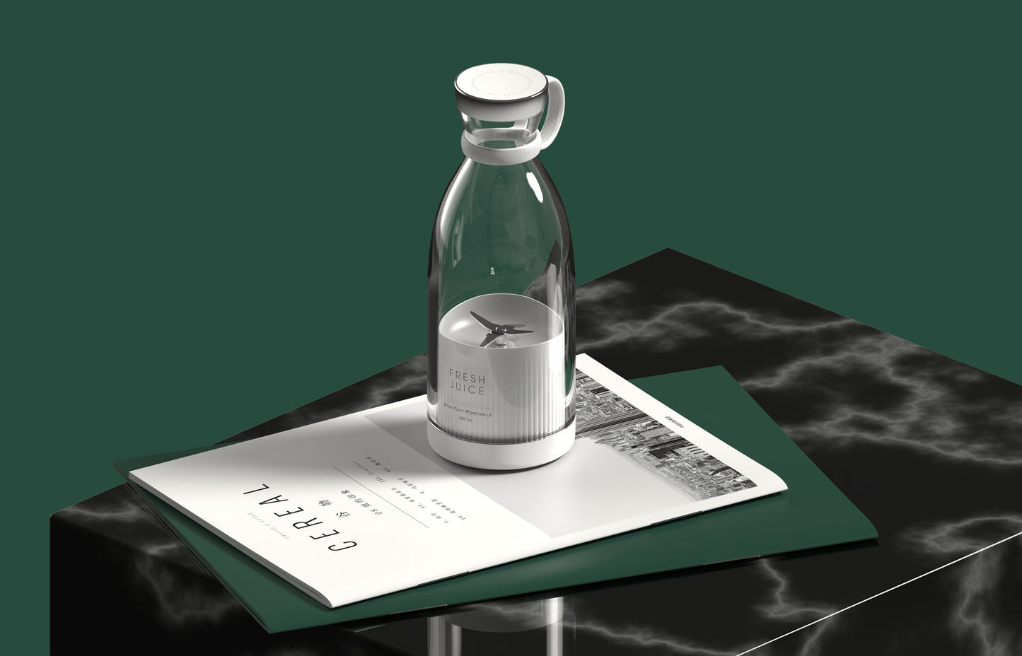 350ML Portable Electric Juicer Blender – USB Rechargeable Mini Smoothie Maker for Home & Travel