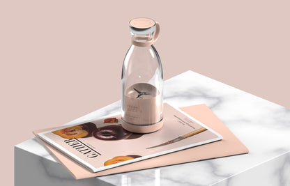 350ML Portable Electric Juicer Blender – USB Rechargeable Mini Smoothie Maker for Home & Travel