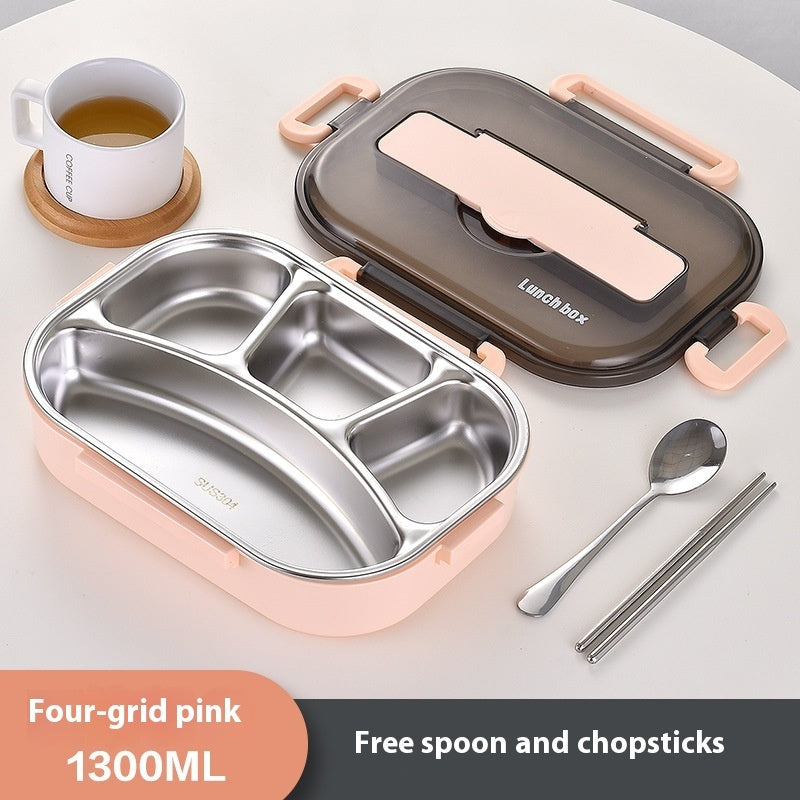 304 Stainless Steel Insulated Lunch Box Bento Box | Leakproof Food Container for Office, School & Travel