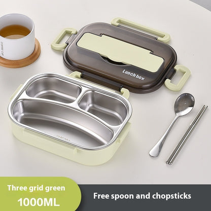 304 Stainless Steel Insulated Lunch Box Bento Box | Leakproof Food Container for Office, School & Travel