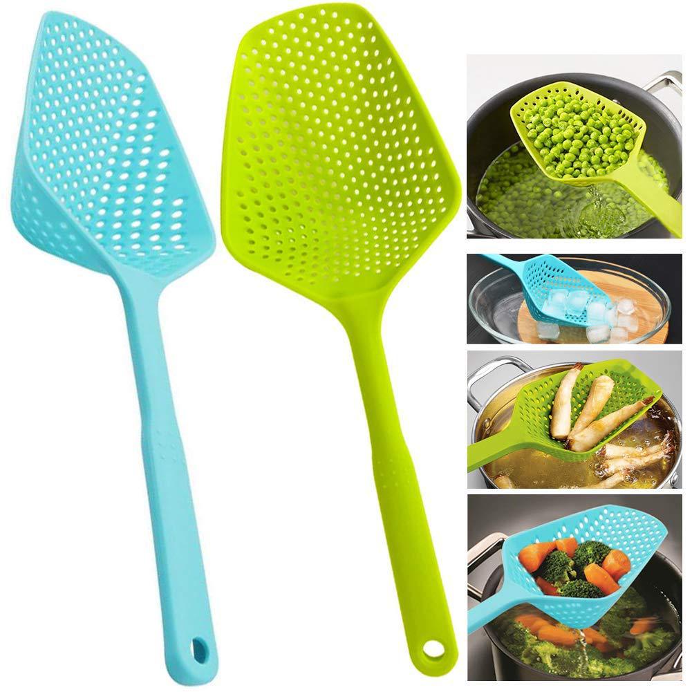 Nylon Strainer Large Scoop Colander | Heat-Resistant Soup Spoon Filter for Cooking & Frying