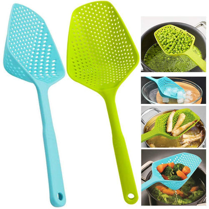 Nylon Strainer Large Scoop Colander | Heat-Resistant Soup Spoon Filter for Cooking & Frying