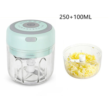 USB Rechargeable Mini Electric Garlic Chopper – Portable Vegetable, Ginger & Chili Crusher Kitchen Tool