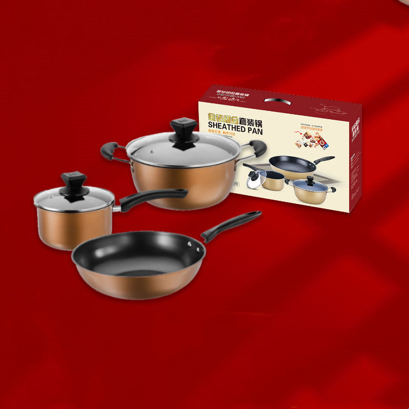 “Complete Non-Stick Kitchen Cookware Pot Set | Multi-Size Cooking Pots for Everyday Home Cooking”