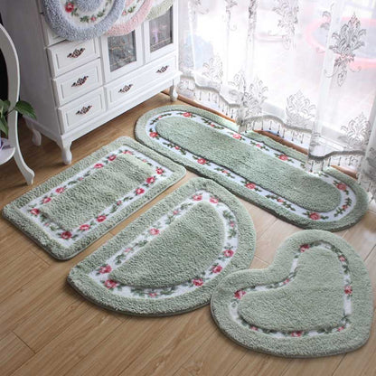 Non-Slip Bathroom Door Mat – Soft Absorbent Household Floor Mat for Shower, Entrance & Kitchen