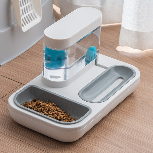 Automatic Pet Cat Feeder & Water Dispenser – Gravity Food Bowl with Large Capacity, Non-Slip Base for Cats & Small Dogs