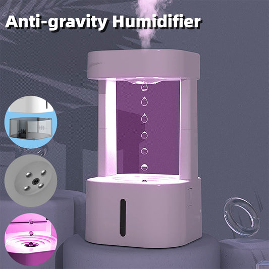 ✅ Anti-Gravity Water Drop Humidifier – Quiet Cool Mist Air Humidifier with 580ml Tank for Bedroom & Office