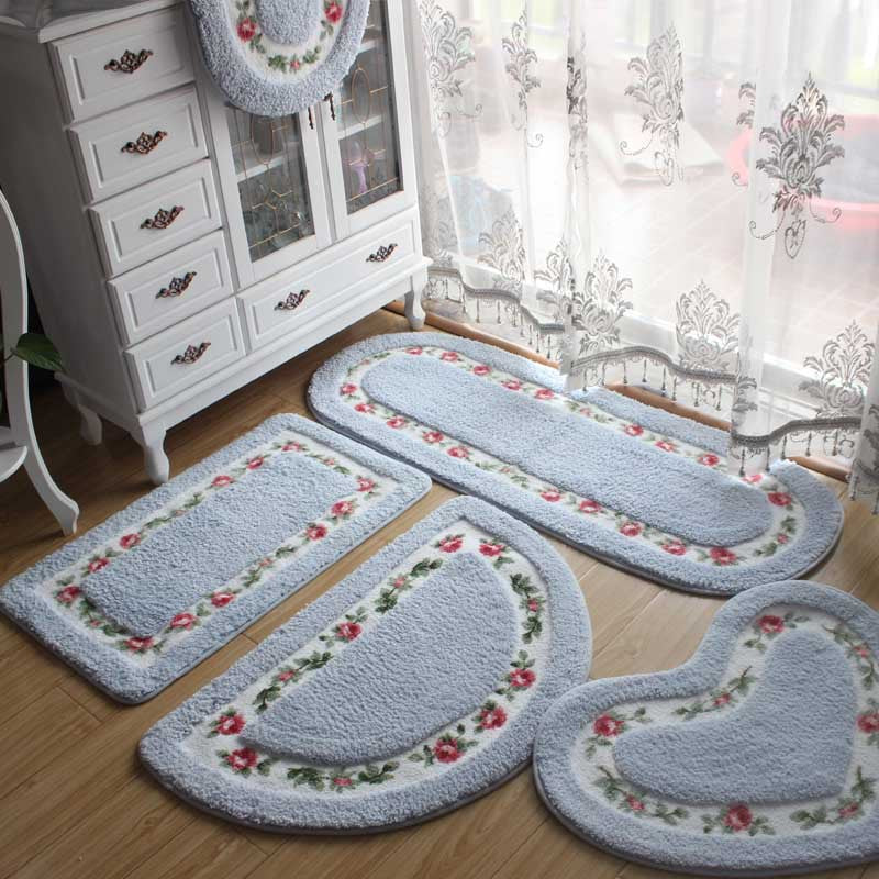 Non-Slip Bathroom Door Mat – Soft Absorbent Household Floor Mat for Shower, Entrance & Kitchen