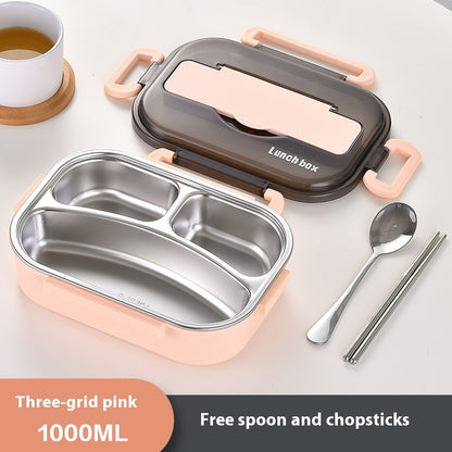 304 Stainless Steel Insulated Lunch Box Bento Box | Leakproof Food Container for Office, School & Travel