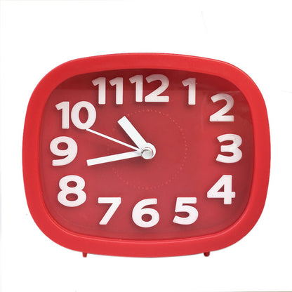 Mini Square Battery Alarm Clock – Silent Mute Desk & Bedside Clock for Kids and Home Decor