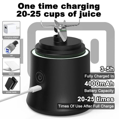 Portable 600ML Electric Blender – USB Rechargeable Personal Juicer & Smoothie Maker | Kitchen Gadget
