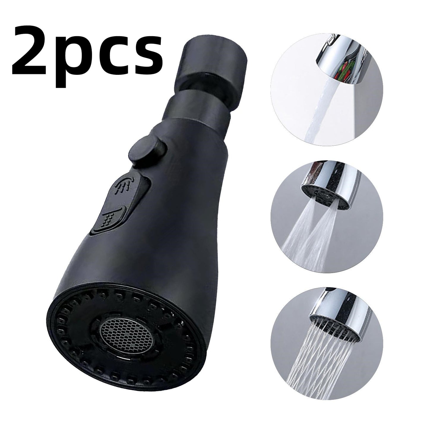 Universal 360° Rotating Faucet Sprayer – Anti-Splash Water Saving Tap Nozzle Adapter for Kitchen & Bathroom Sink