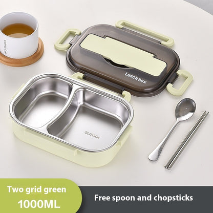 304 Stainless Steel Insulated Lunch Box Bento Box | Leakproof Food Container for Office, School & Travel