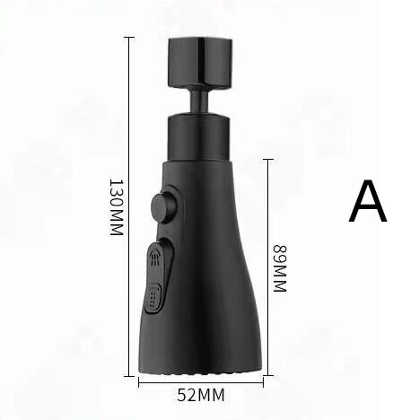 Universal 360° Rotating Faucet Sprayer – Anti-Splash Water Saving Tap Nozzle Adapter for Kitchen & Bathroom Sink