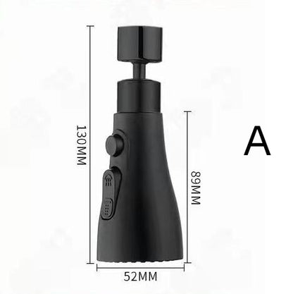 Universal 360° Rotating Faucet Sprayer – Anti-Splash Water Saving Tap Nozzle Adapter for Kitchen & Bathroom Sink